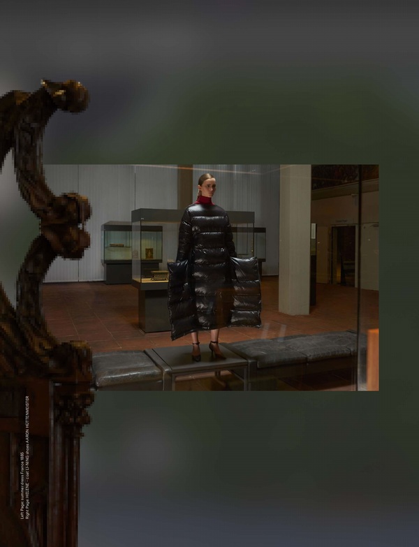 Contemporary fashion among the museum exhibits